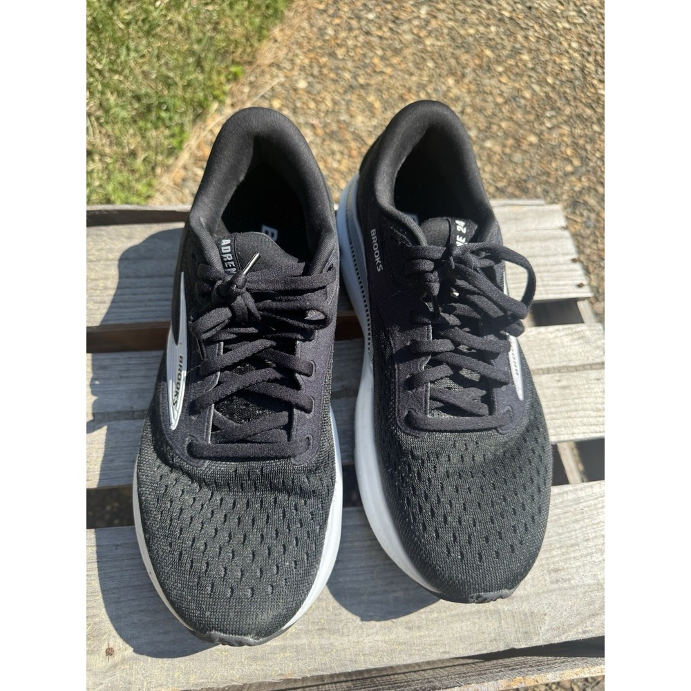 BROOKS Women's Sz 8.5 M ADRENALINE GTS 24 BLACK 1204261B087